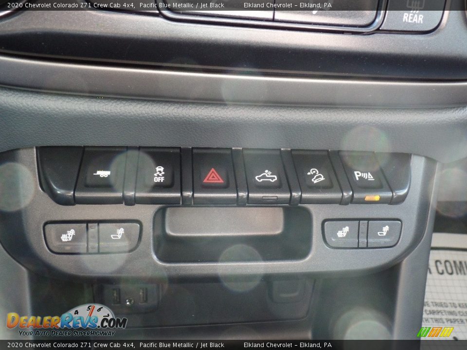 2020 Chevrolet Colorado Z71 Crew Cab 4x4 Pacific Blue Metallic / Jet Black Photo #33