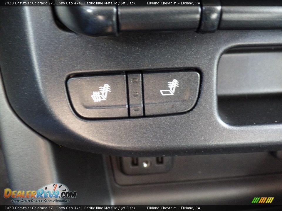 2020 Chevrolet Colorado Z71 Crew Cab 4x4 Pacific Blue Metallic / Jet Black Photo #34
