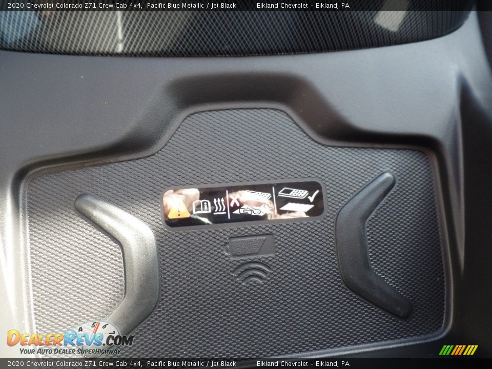 2020 Chevrolet Colorado Z71 Crew Cab 4x4 Pacific Blue Metallic / Jet Black Photo #35