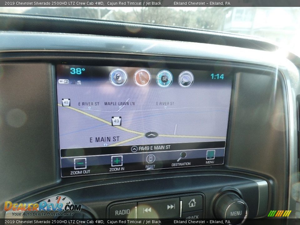 2019 Chevrolet Silverado 2500HD LTZ Crew Cab 4WD Cajun Red Tintcoat / Jet Black Photo #35