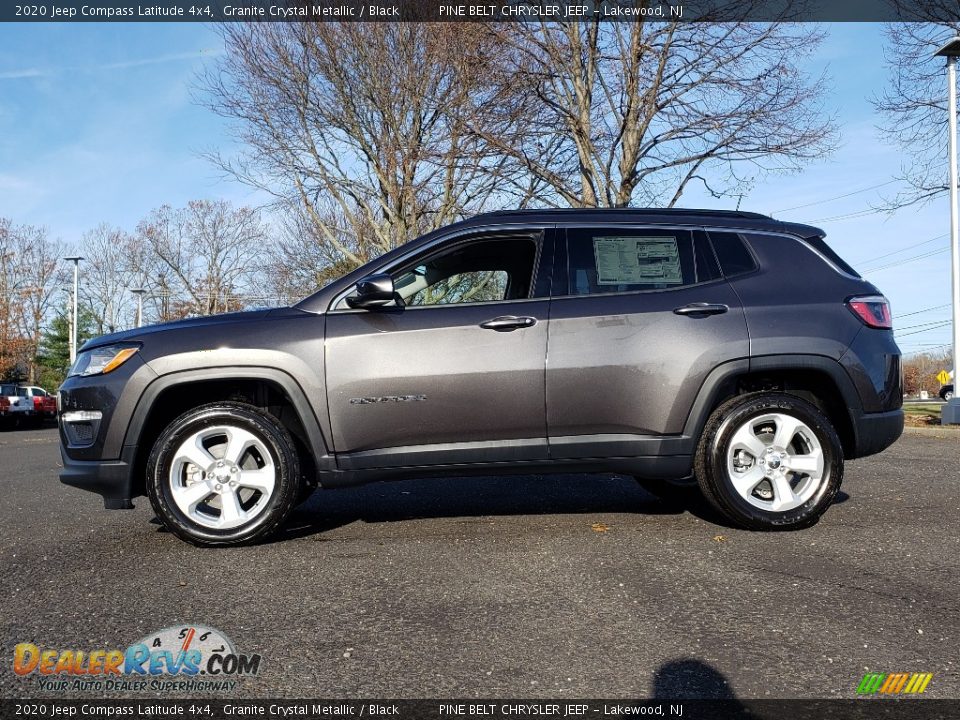2020 Jeep Compass Latitude 4x4 Granite Crystal Metallic / Black Photo #3