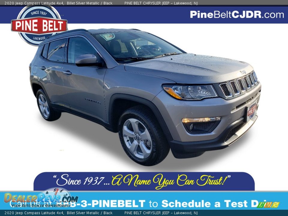 2020 Jeep Compass Latitude 4x4 Billet Silver Metallic / Black Photo #1