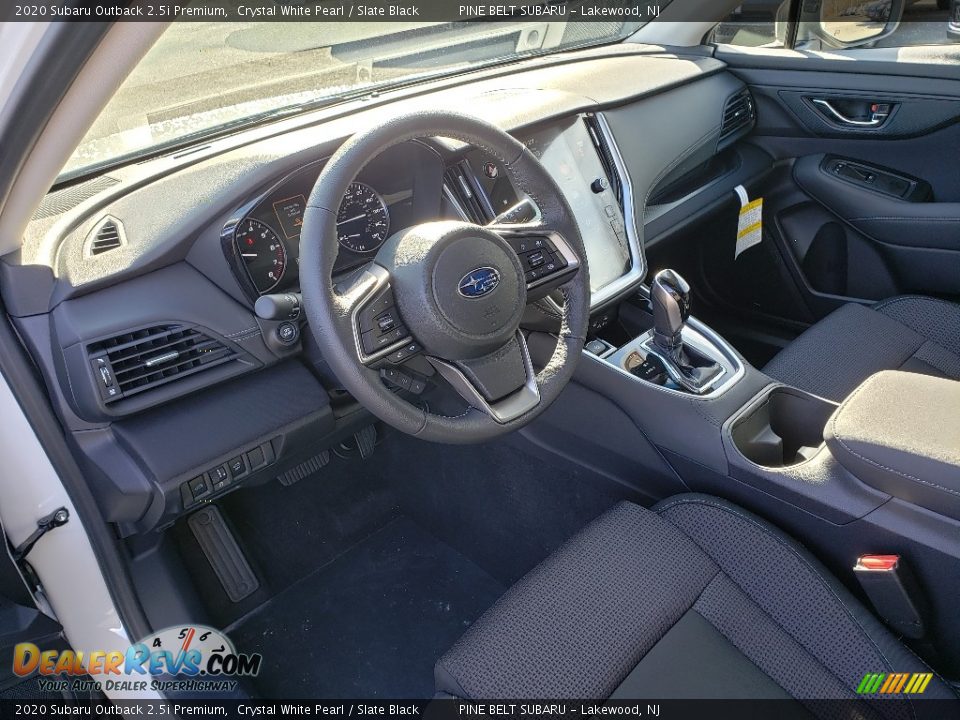 2020 Subaru Outback 2.5i Premium Crystal White Pearl / Slate Black Photo #7