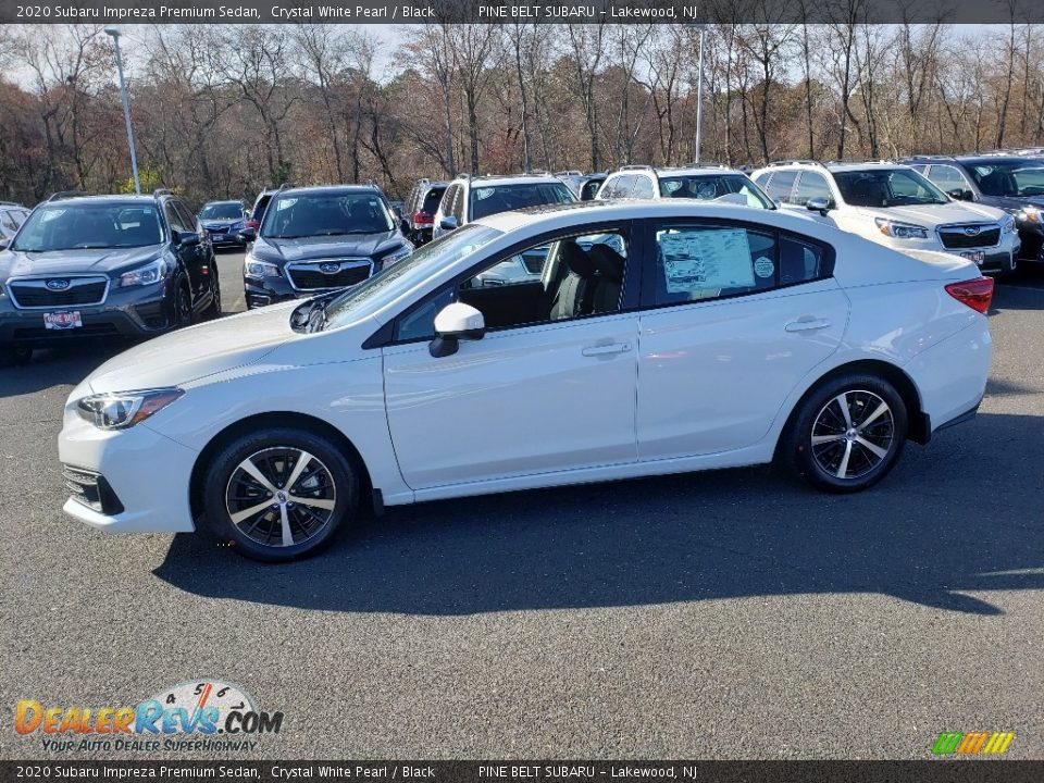 2020 Subaru Impreza Premium Sedan Crystal White Pearl / Black Photo #3