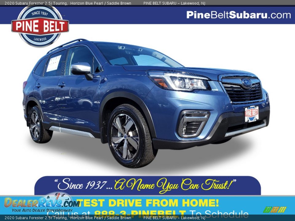 2020 Subaru Forester 2.5i Touring Horizon Blue Pearl / Saddle Brown Photo #1