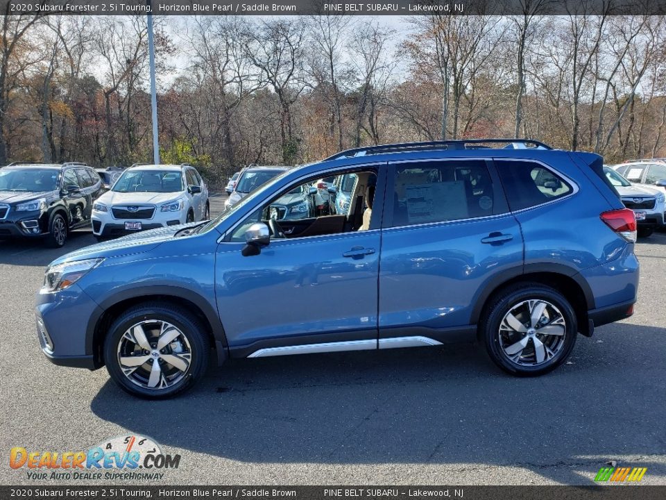 2020 Subaru Forester 2.5i Touring Horizon Blue Pearl / Saddle Brown Photo #3