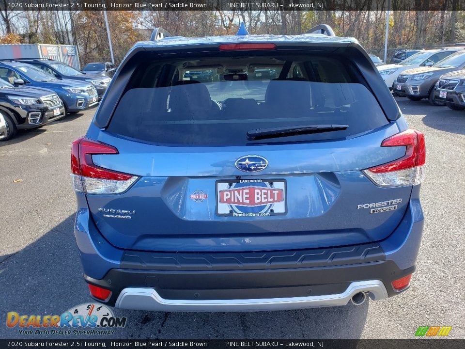 2020 Subaru Forester 2.5i Touring Horizon Blue Pearl / Saddle Brown Photo #5