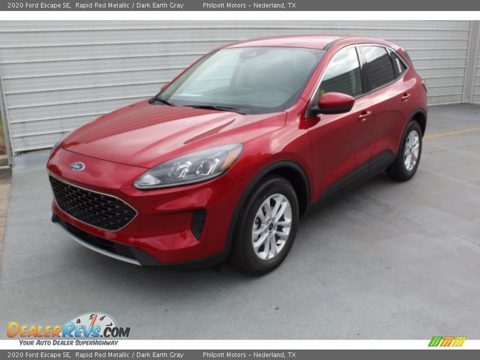 2020 Ford Escape SE Rapid Red Metallic / Dark Earth Gray Photo #4