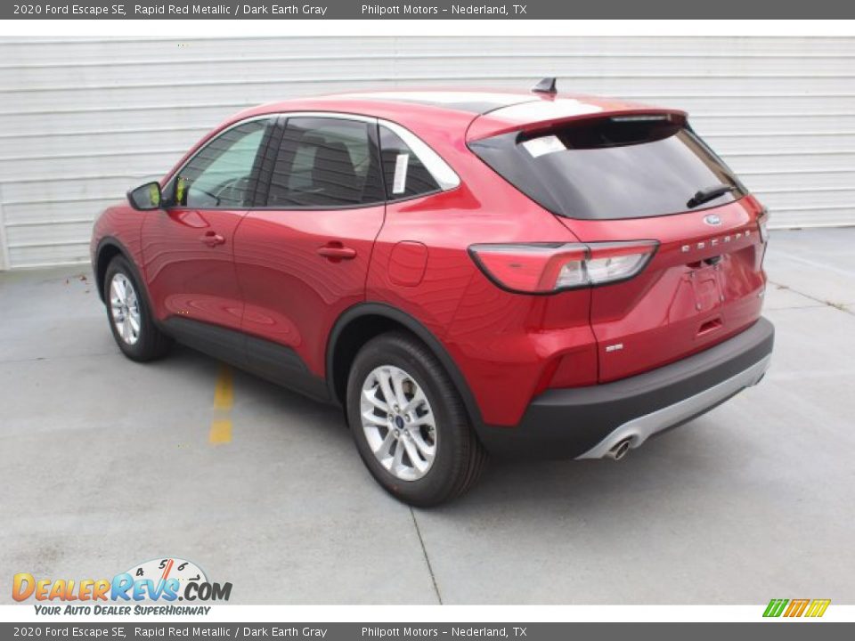 2020 Ford Escape SE Rapid Red Metallic / Dark Earth Gray Photo #6