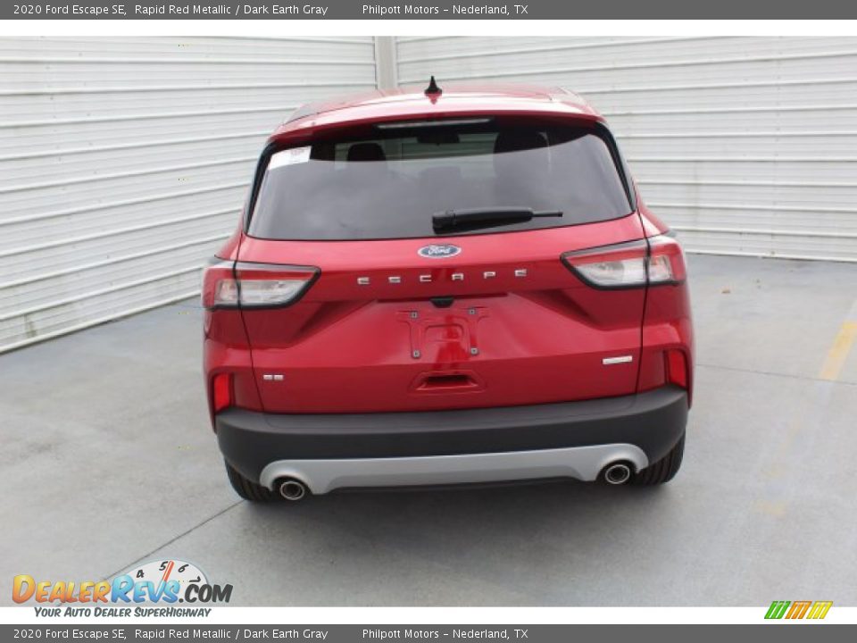 2020 Ford Escape SE Rapid Red Metallic / Dark Earth Gray Photo #7