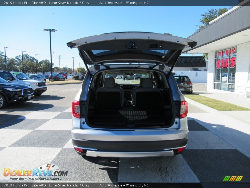 2019 Honda Pilot Elite AWD Lunar Silver Metallic / Gray Photo #5
