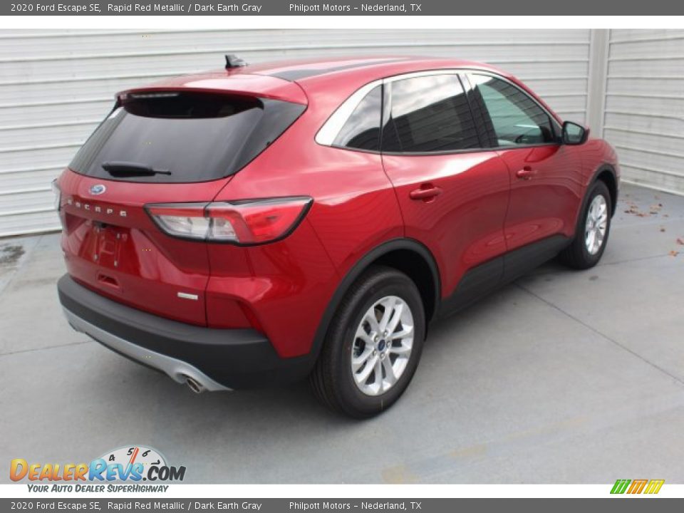 2020 Ford Escape SE Rapid Red Metallic / Dark Earth Gray Photo #8