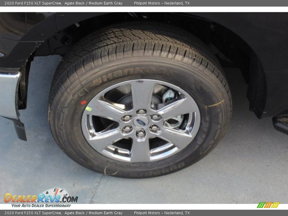 2020 Ford F150 XLT SuperCrew Agate Black / Medium Earth Gray Photo #5