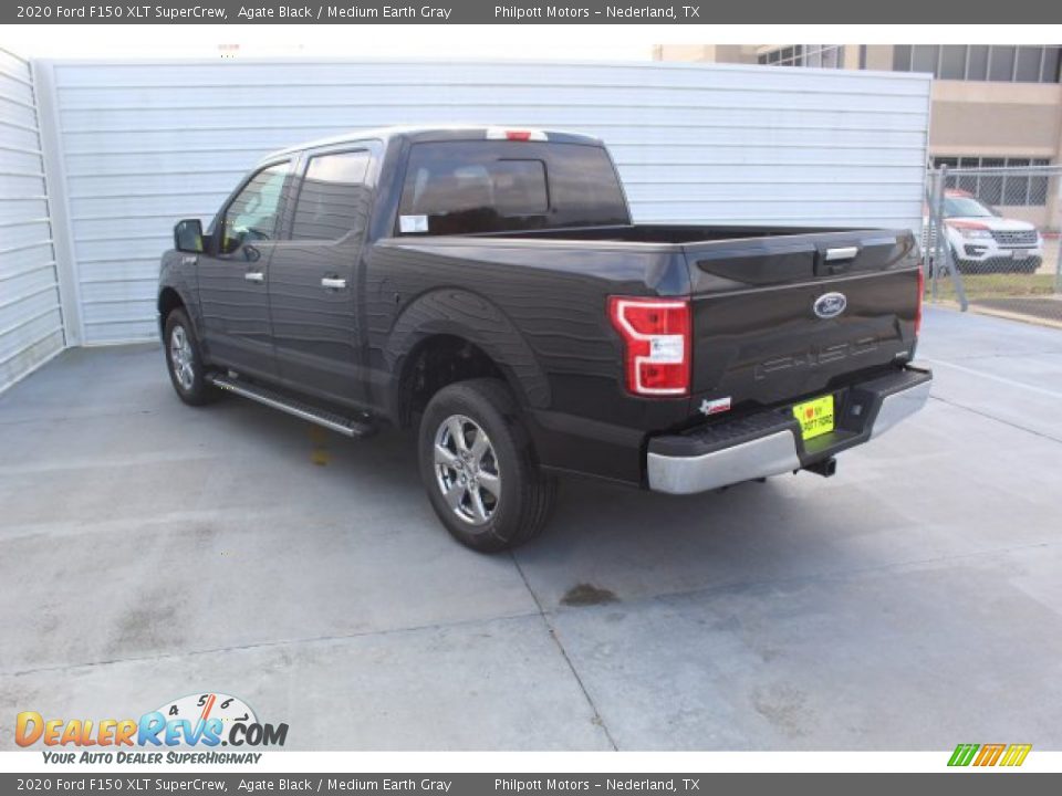 2020 Ford F150 XLT SuperCrew Agate Black / Medium Earth Gray Photo #6
