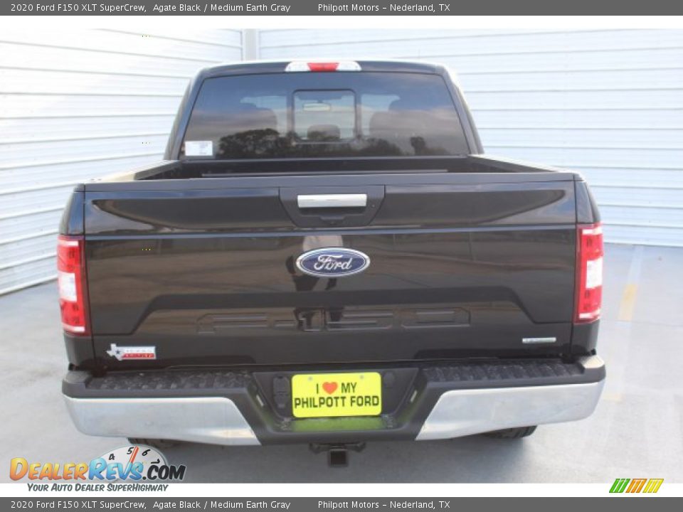 2020 Ford F150 XLT SuperCrew Agate Black / Medium Earth Gray Photo #7