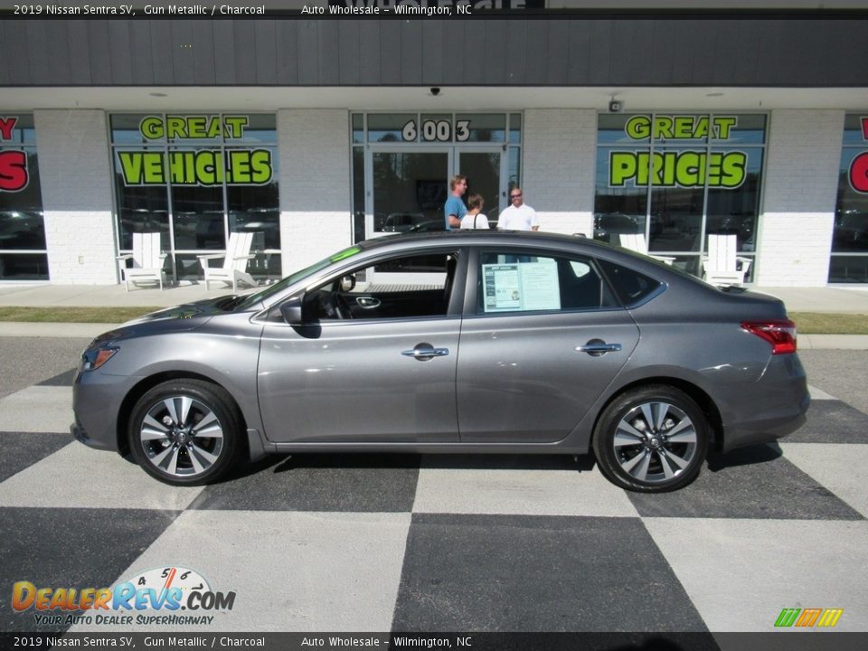 2019 Nissan Sentra SV Gun Metallic / Charcoal Photo #1