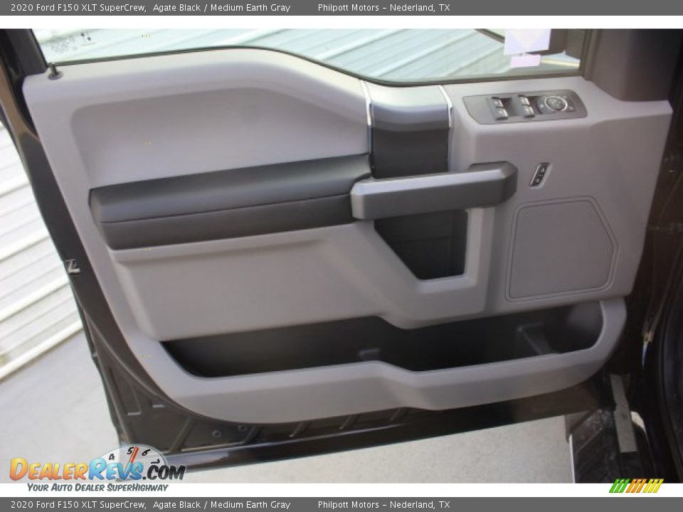 2020 Ford F150 XLT SuperCrew Agate Black / Medium Earth Gray Photo #10