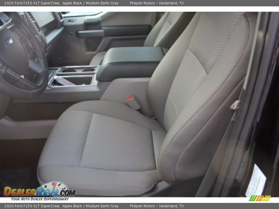 2020 Ford F150 XLT SuperCrew Agate Black / Medium Earth Gray Photo #11