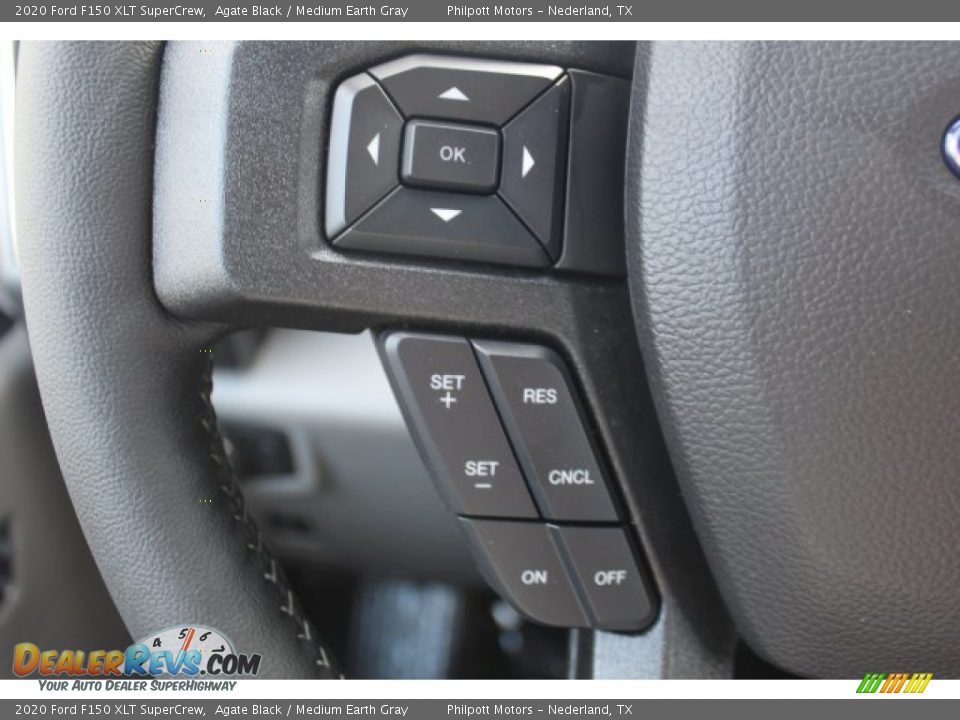 2020 Ford F150 XLT SuperCrew Agate Black / Medium Earth Gray Photo #15