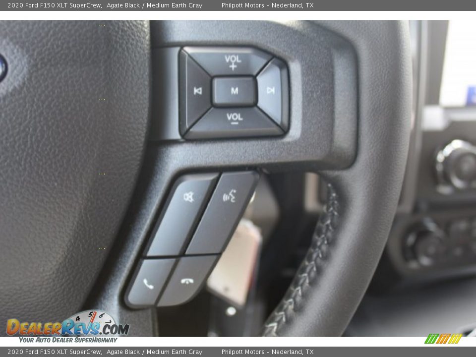 2020 Ford F150 XLT SuperCrew Agate Black / Medium Earth Gray Photo #16