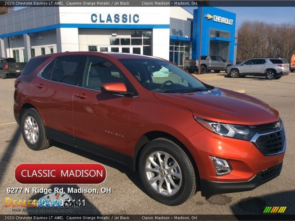 2020 Chevrolet Equinox LT AWD Cayenne Orange Metallic / Jet Black Photo #1