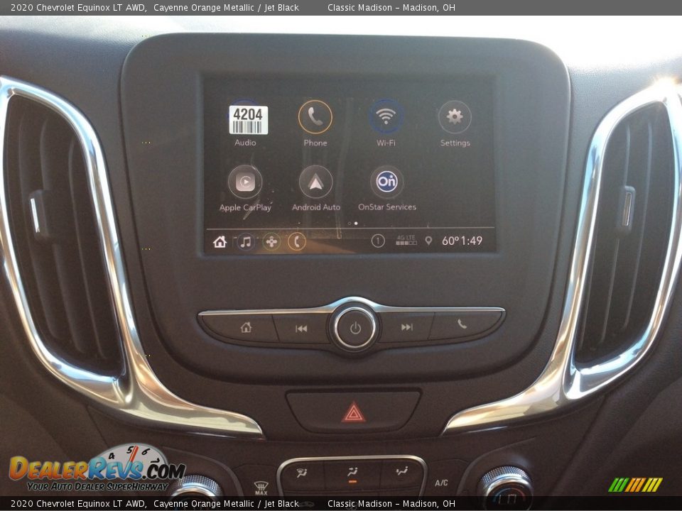 2020 Chevrolet Equinox LT AWD Cayenne Orange Metallic / Jet Black Photo #14