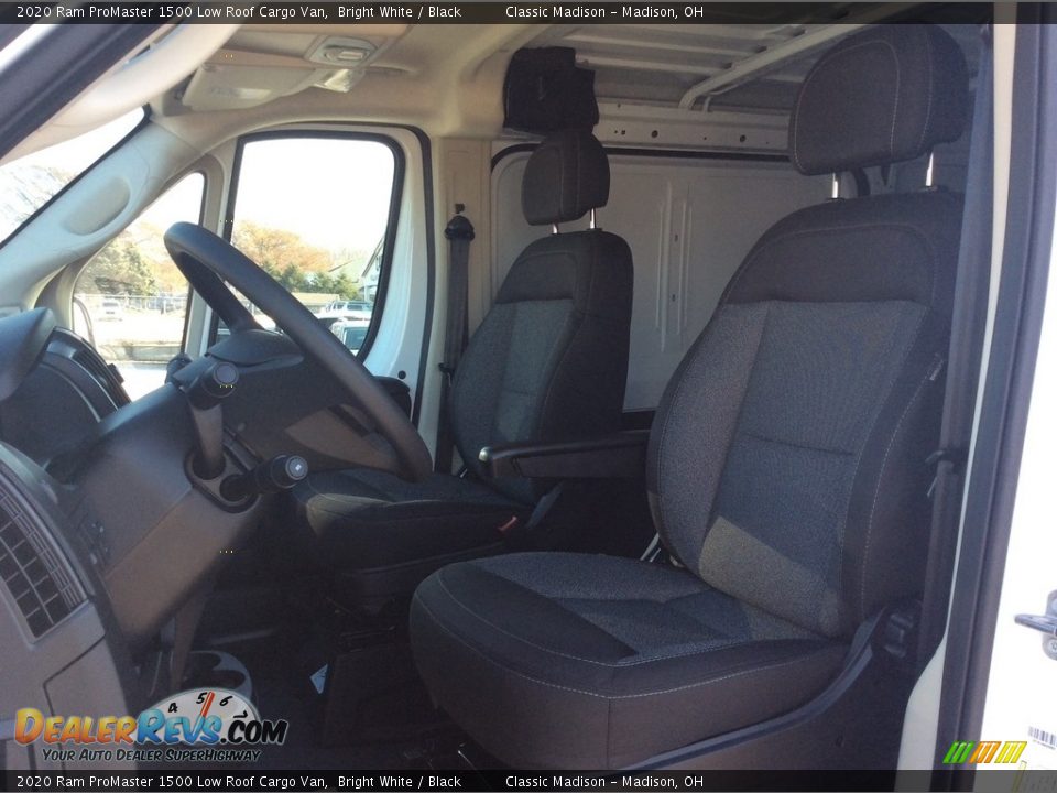 Black Interior - 2020 Ram ProMaster 1500 Low Roof Cargo Van Photo #2