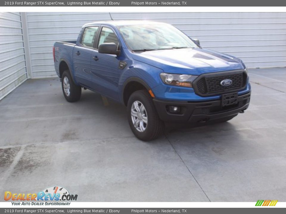 2019 Ford Ranger STX SuperCrew Lightning Blue Metallic / Ebony Photo #2