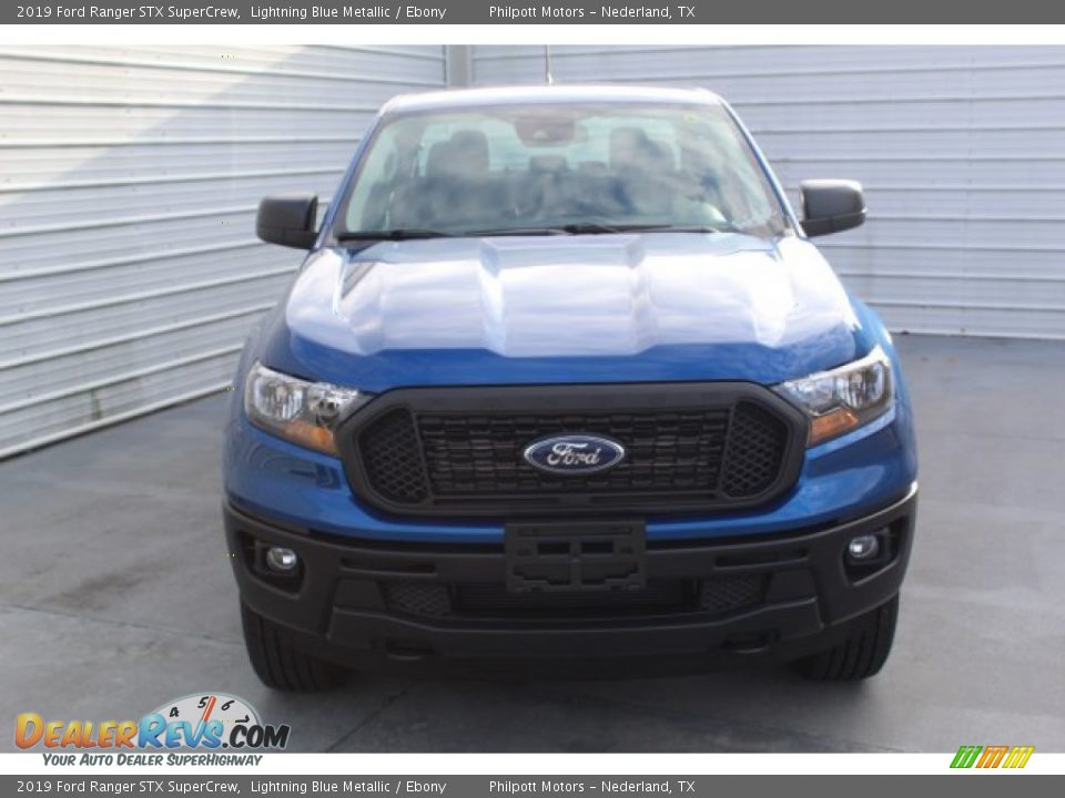 2019 Ford Ranger STX SuperCrew Lightning Blue Metallic / Ebony Photo #3