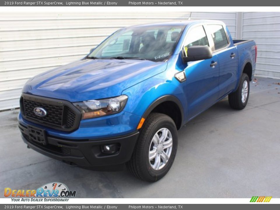 2019 Ford Ranger STX SuperCrew Lightning Blue Metallic / Ebony Photo #4