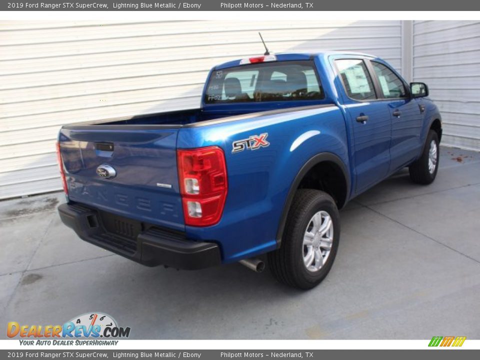 2019 Ford Ranger STX SuperCrew Lightning Blue Metallic / Ebony Photo #8