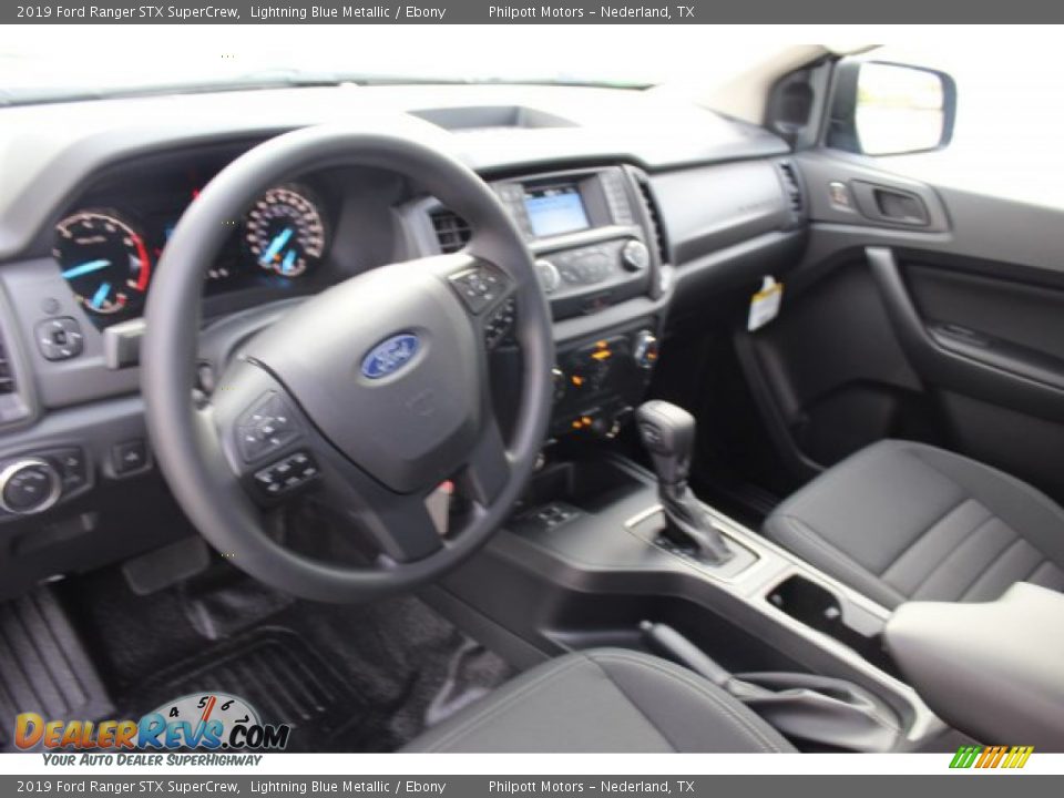 2019 Ford Ranger STX SuperCrew Lightning Blue Metallic / Ebony Photo #11