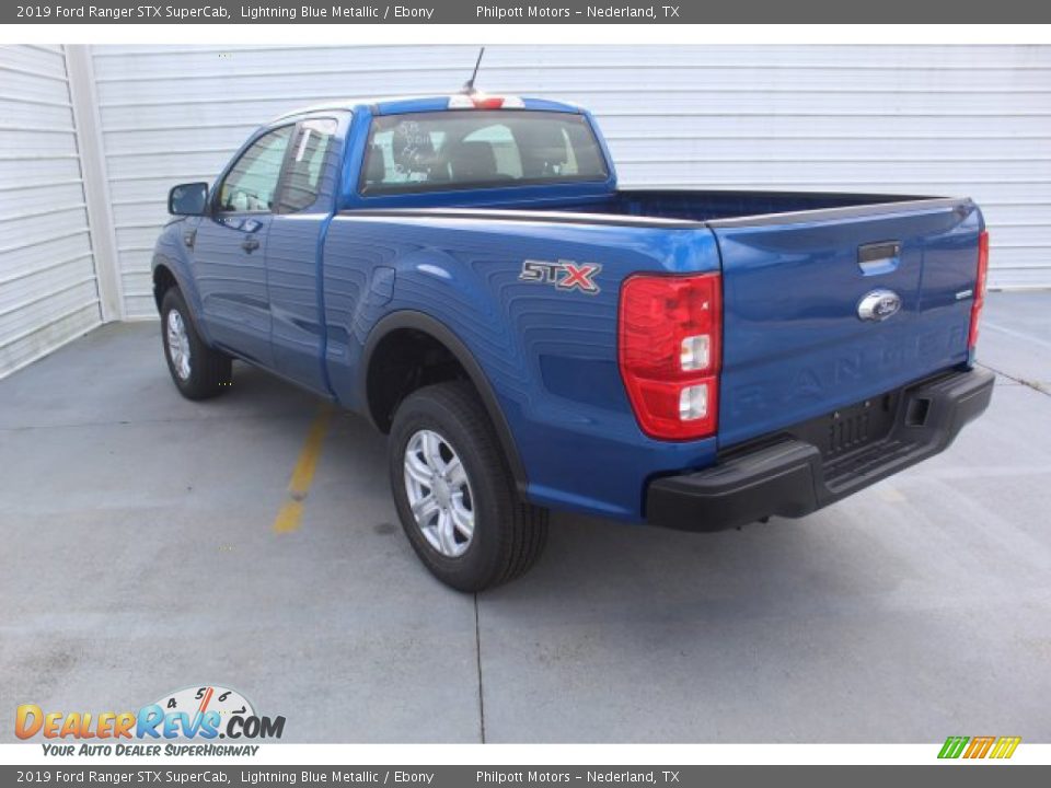 2019 Ford Ranger STX SuperCab Lightning Blue Metallic / Ebony Photo #6