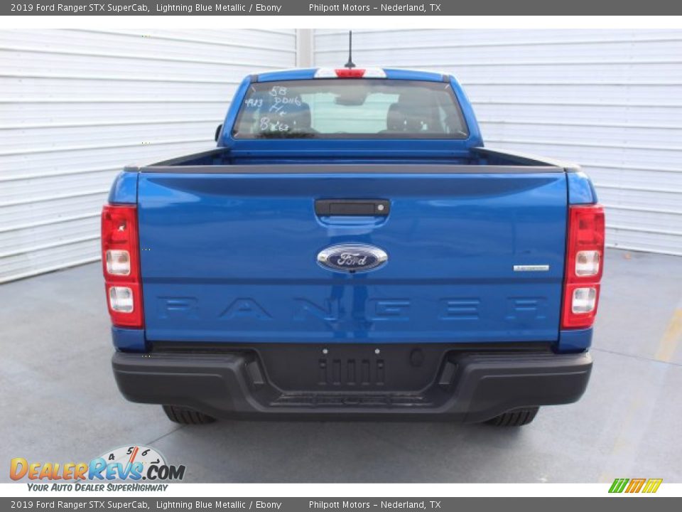2019 Ford Ranger STX SuperCab Lightning Blue Metallic / Ebony Photo #7