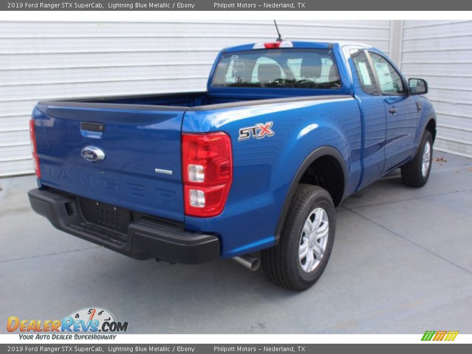2019 Ford Ranger STX SuperCab Lightning Blue Metallic / Ebony Photo #8