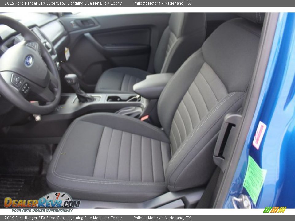 2019 Ford Ranger STX SuperCab Lightning Blue Metallic / Ebony Photo #10