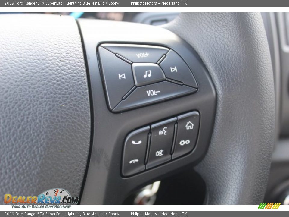 2019 Ford Ranger STX SuperCab Lightning Blue Metallic / Ebony Photo #14