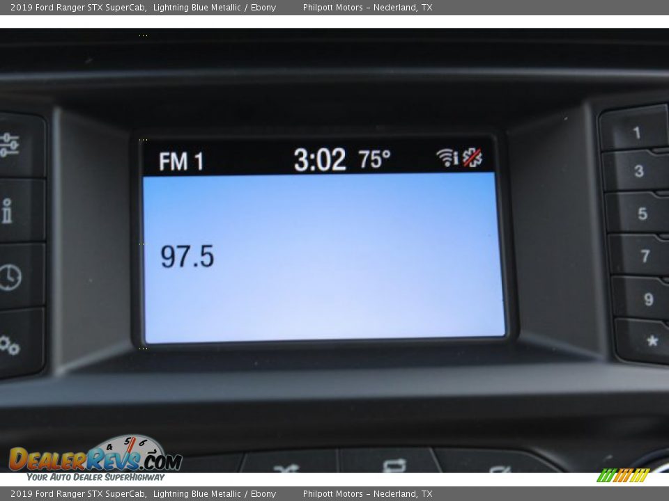 2019 Ford Ranger STX SuperCab Lightning Blue Metallic / Ebony Photo #17