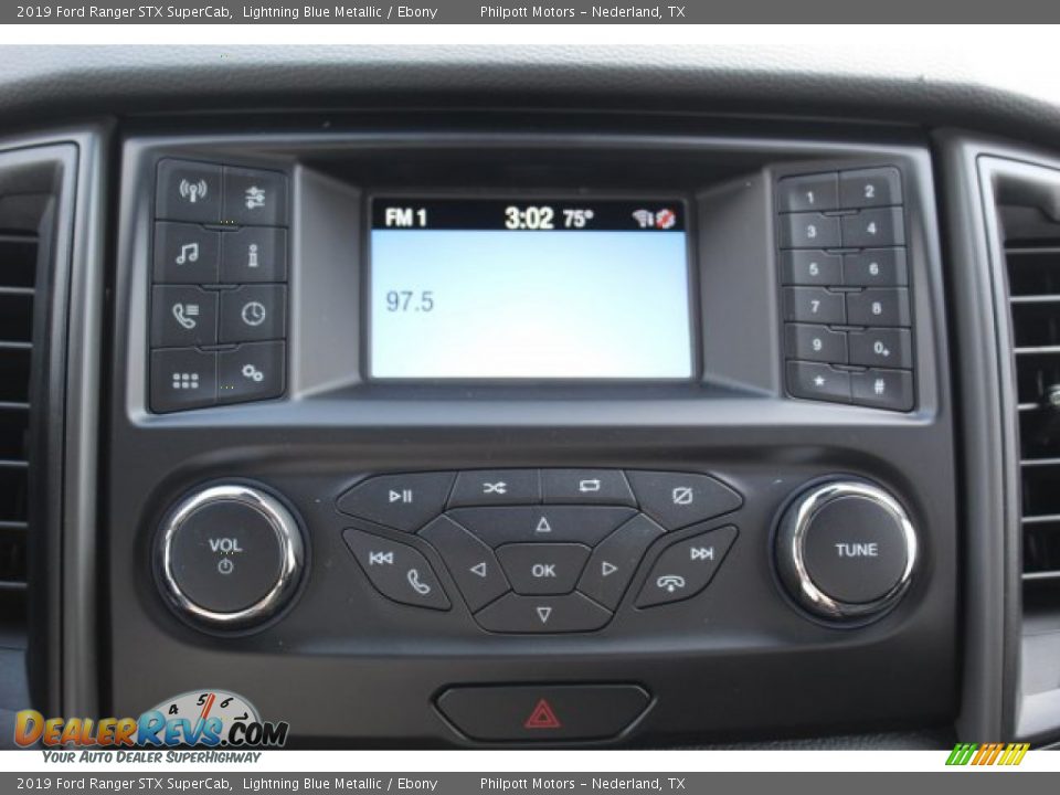 2019 Ford Ranger STX SuperCab Lightning Blue Metallic / Ebony Photo #18