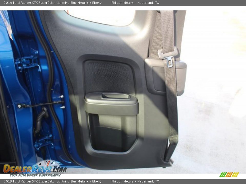 2019 Ford Ranger STX SuperCab Lightning Blue Metallic / Ebony Photo #21