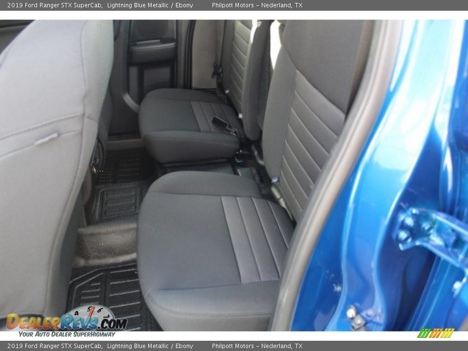 2019 Ford Ranger STX SuperCab Lightning Blue Metallic / Ebony Photo #22