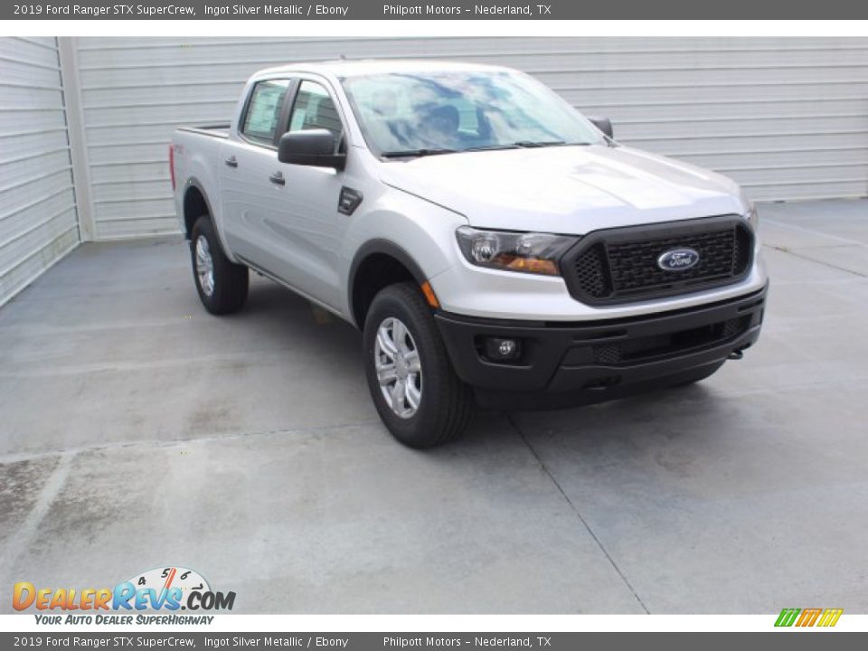 2019 Ford Ranger STX SuperCrew Ingot Silver Metallic / Ebony Photo #2