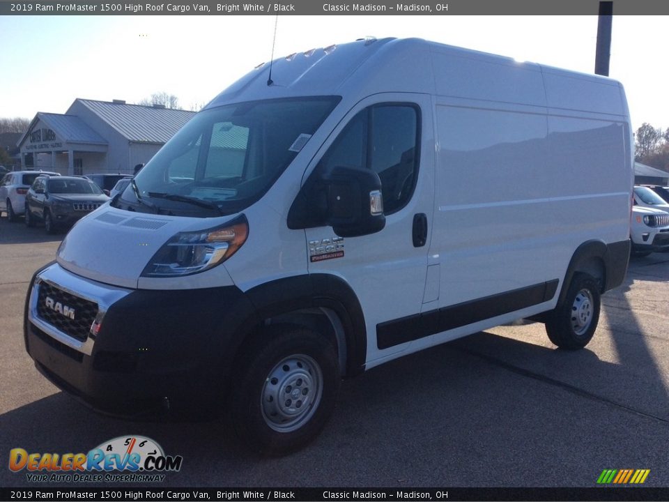 2019 Ram ProMaster 1500 High Roof Cargo Van Bright White / Black Photo #5