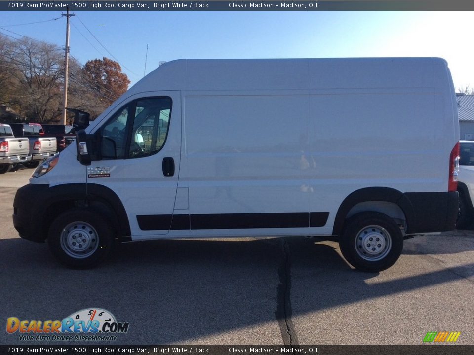 2019 Ram ProMaster 1500 High Roof Cargo Van Bright White / Black Photo #6