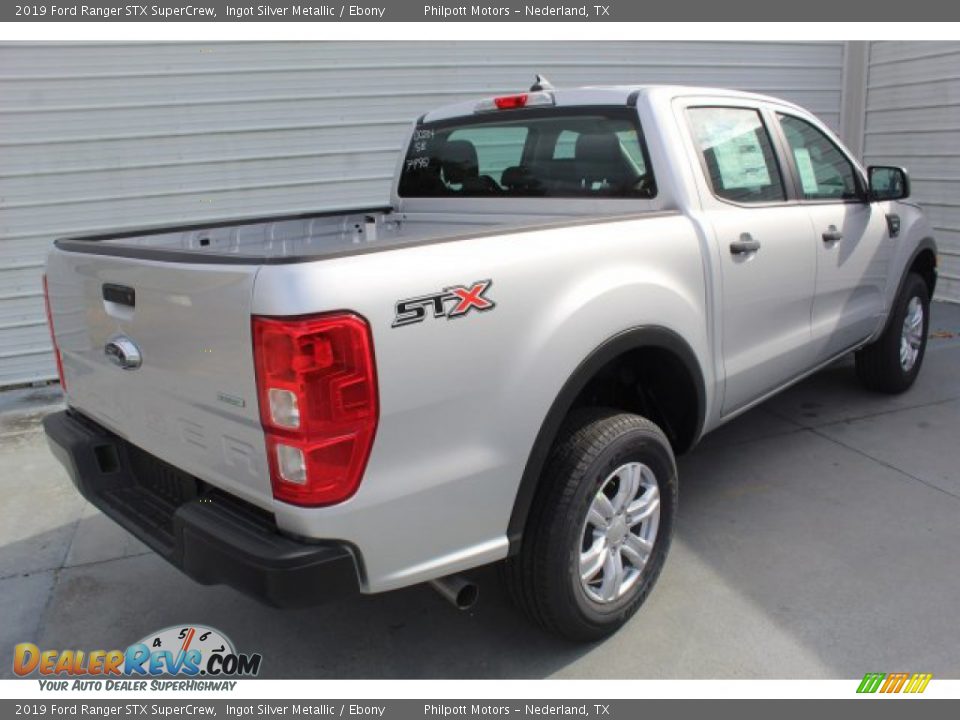 2019 Ford Ranger STX SuperCrew Ingot Silver Metallic / Ebony Photo #8