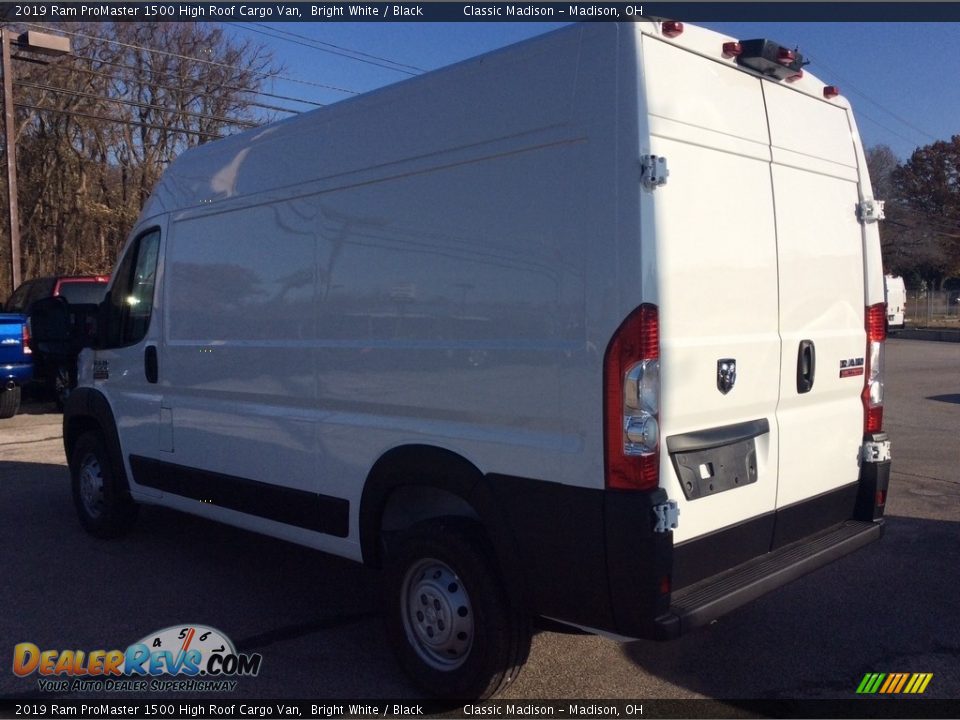 2019 Ram ProMaster 1500 High Roof Cargo Van Bright White / Black Photo #7