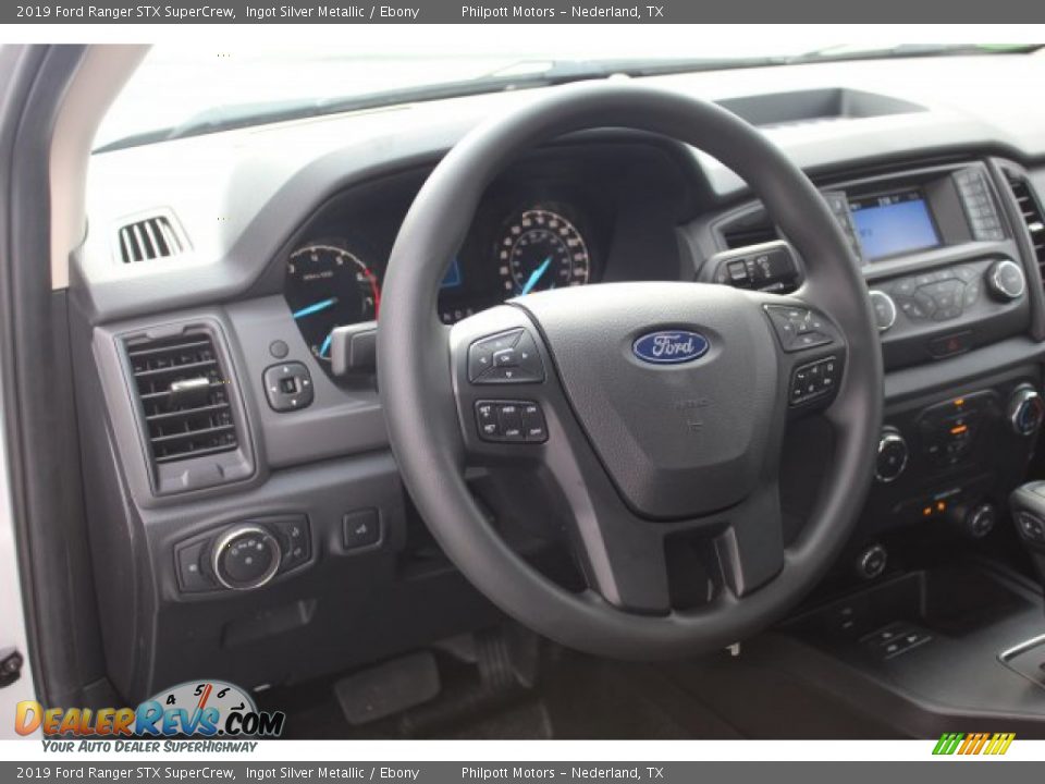 2019 Ford Ranger STX SuperCrew Ingot Silver Metallic / Ebony Photo #12