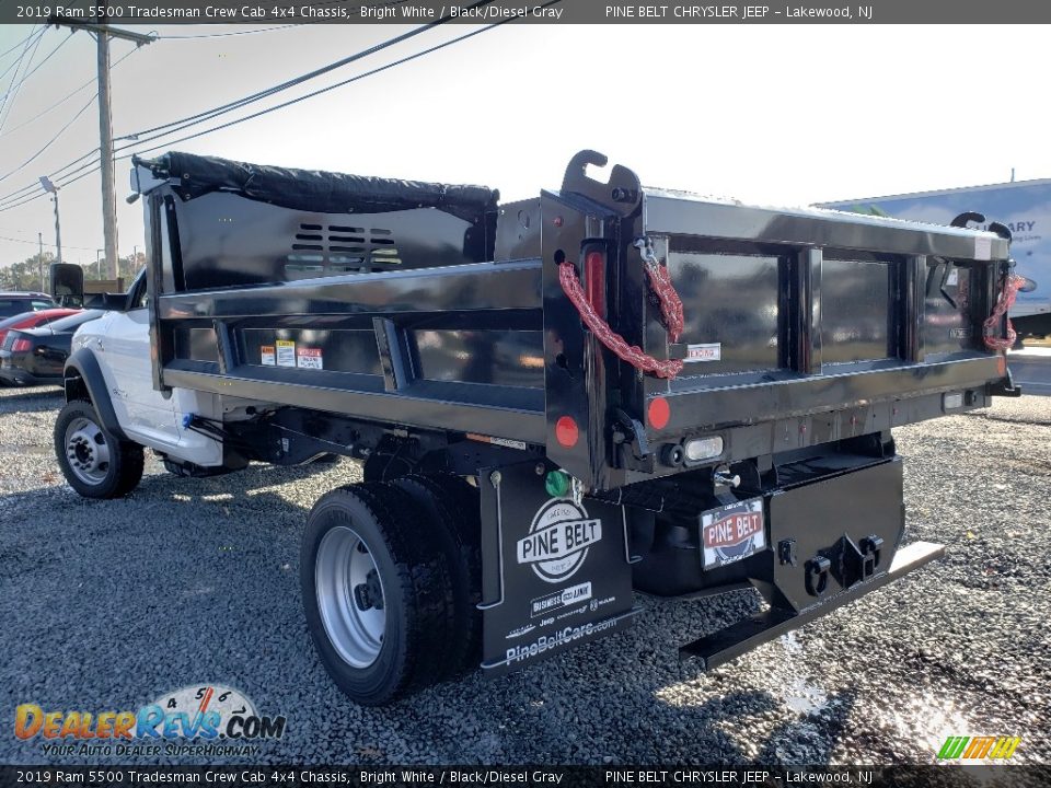 2019 Ram 5500 Tradesman Crew Cab 4x4 Chassis Bright White / Black/Diesel Gray Photo #4