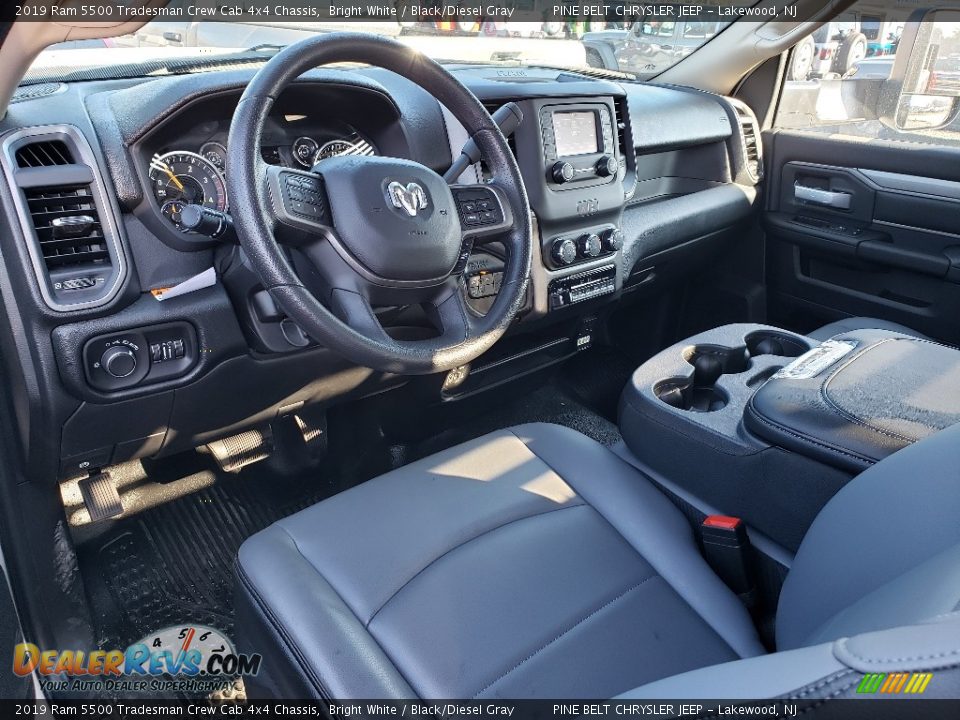 2019 Ram 5500 Tradesman Crew Cab 4x4 Chassis Bright White / Black/Diesel Gray Photo #7