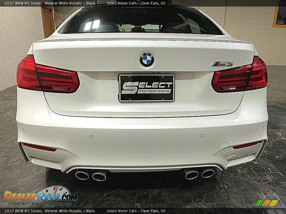 2017 BMW M3 Sedan Mineral White Metallic / Black Photo #5